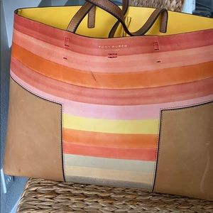 Tory Burch bucket bag and satchel.
